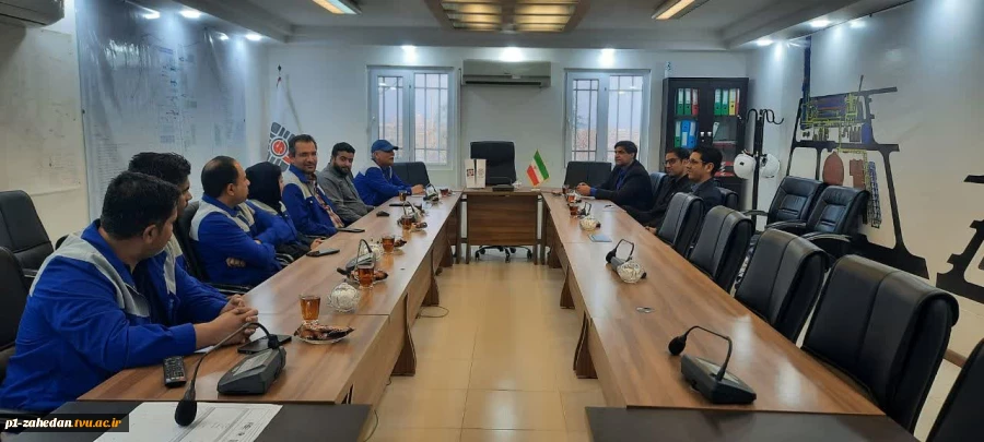 دیدار هیئت رئیسه دانشگاه ملی مهارت واحد استانی سیستان وبلوچستان با مدیران شرکت صنایع فولاد  مکران چابهار 2