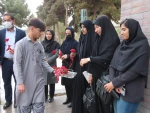 غبارروبی مزار شهید گمنام دانشگاه ملی مهارت استان سیستان و بلوچستان 3