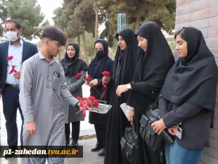 غبارروبی مزار شهید گمنام دانشگاه ملی مهارت استان سیستان و بلوچستان 3