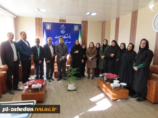 دیدار ریاست آموزشکده دختران زاهدان و جمعی از همکاران با دکتر قاسمی سرپرست دانشگاه به مناسبت میلاد حضرت علی(ع)   6