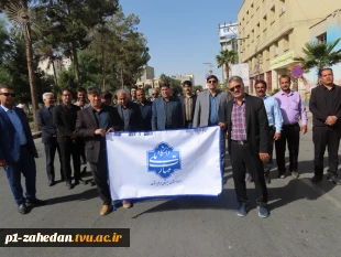 حضور پرشوردانشگاهیان دانشگاه ملی مهارت واحد استانی سیستان وبلوچستان در راهپیمایی ضد اغتشاشات 2