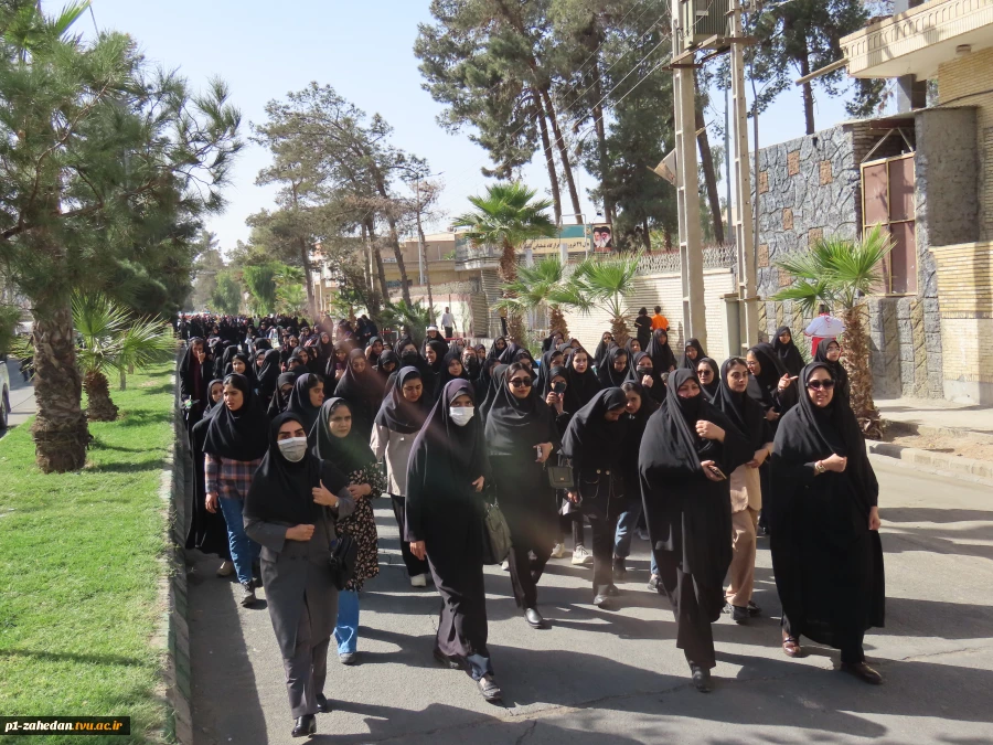 حضور پرشوردانشگاهیان دانشگاه ملی مهارت واحد استانی سیستان وبلوچستان در راهپیمایی ضد اغتشاشات 3