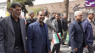 حضور باشکوه دانشگاهیان دانشگاه ملی مهارت استان سیستان و بلوچستان در راهپیمایی روز قدس هم‌زمان با ایام جنگ تحمیلی آمریکایی‌صهیونی علیه ایران 3
