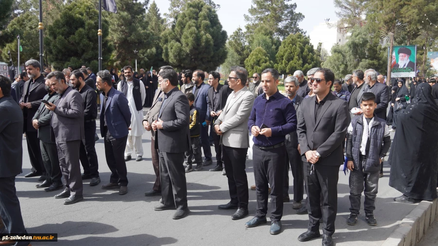 حضور باشکوه دانشگاهیان دانشگاه ملی مهارت استان سیستان و بلوچستان در راهپیمایی روز قدس هم‌زمان با ایام جنگ تحمیلی آمریکایی‌صهیونی علیه ایران 5