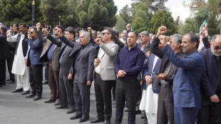 حضور باشکوه دانشگاهیان دانشگاه ملی مهارت استان سیستان و بلوچستان در راهپیمایی روز قدس هم‌زمان با ایام جنگ تحمیلی آمریکایی‌صهیونی علیه ایران 6