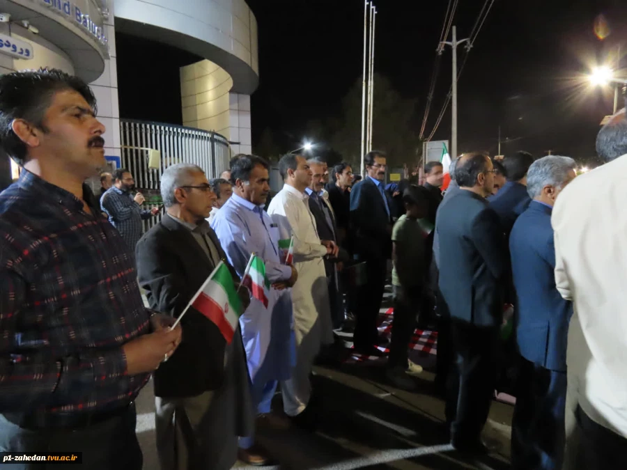 تجدید بیعت دانشگاه ملی مهارت واحد استانی سیستان و بلوچستان با حضور گسترده در اجتماع و راهپیمایی دانشگاهیان شهرستان زاهدان، با رهبر انقلاب 2