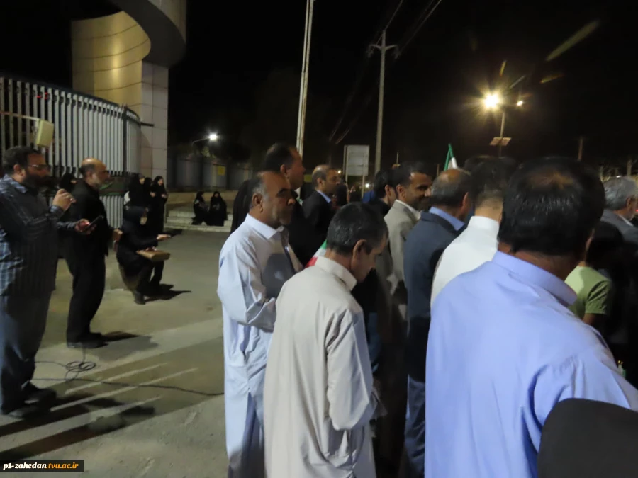 تجدید بیعت دانشگاه ملی مهارت واحد استانی سیستان و بلوچستان با حضور گسترده در اجتماع و راهپیمایی دانشگاهیان شهرستان زاهدان، با رهبر انقلاب 3