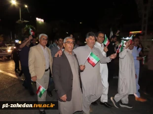 تجدید بیعت دانشگاه ملی مهارت واحد استانی سیستان و بلوچستان با حضور گسترده در اجتماع و راهپیمایی دانشگاهیان شهرستان زاهدان، با رهبر انقلاب 11