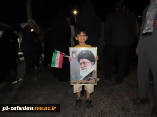 تجدید بیعت دانشگاه ملی مهارت واحد استانی سیستان و بلوچستان با حضور گسترده در اجتماع و راهپیمایی دانشگاهیان شهرستان زاهدان، با رهبر انقلاب 12