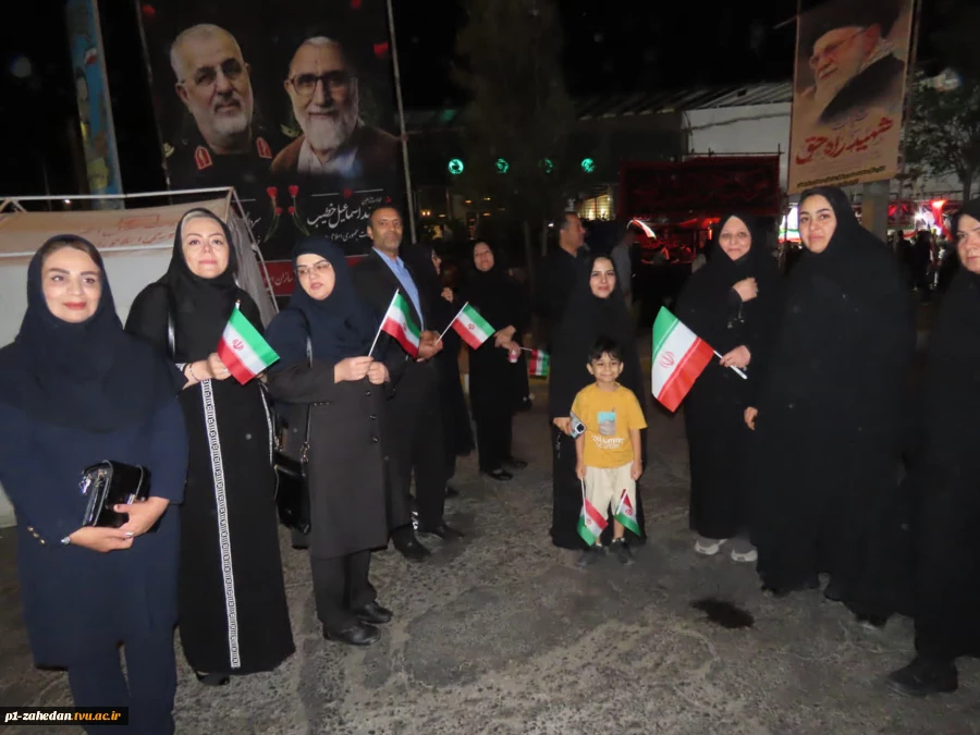 تجدید بیعت دانشگاه ملی مهارت واحد استانی سیستان و بلوچستان با حضور گسترده در اجتماع و راهپیمایی دانشگاهیان شهرستان زاهدان، با رهبر انقلاب 13