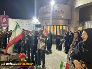 تجدید بیعت دانشگاه ملی مهارت واحد استانی سیستان و بلوچستان با حضور گسترده در اجتماع و راهپیمایی دانشگاهیان شهرستان زاهدان، با رهبر انقلاب 16