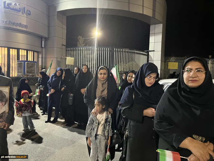 تجدید بیعت دانشگاه ملی مهارت واحد استانی سیستان و بلوچستان با حضور گسترده در اجتماع و راهپیمایی دانشگاهیان شهرستان زاهدان، با رهبر انقلاب 17